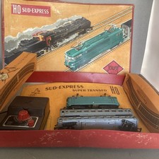 Jouef HO - South Express Electric Train Locomotive Rails Curve Ballast Box