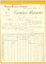 BAR-le-DUC (55) RAW & CUT STONES, RUBBLE "BREWING CAREERS" in 1908