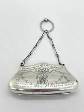 Antique Solid Sterling Silver Evening Purse / Bag - Swag / garland pattern - 60g