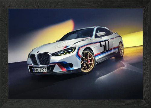 Bmw csl framed wall - framed, art