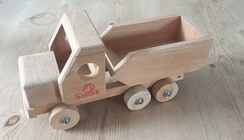 Jouet bois camion benne - bois,