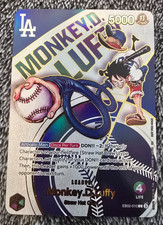 ART CARD ~ One Piece Monkey D Luffy Dodgers Promo Alt Art Textured ENGLISH