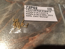 RB MODEL 72 P02 - obus et douilles pour 7,5 cm KwK 37 allemand