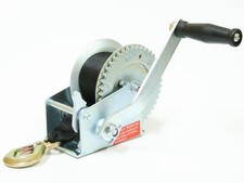TREUIL MANUEL A MANIVELLE 544/1088KG POUR REMORQUE, QUAD, BATEAU AVEC SANGLE ...