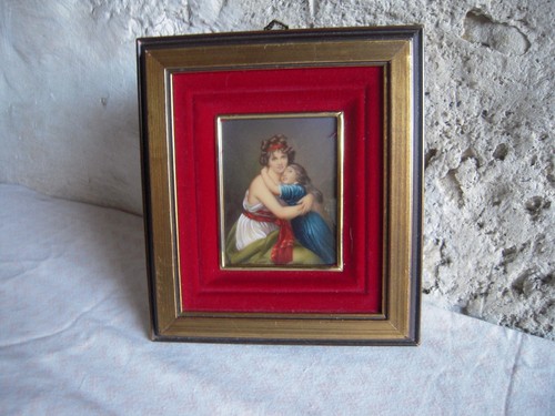 Peinture miniature madame - peinture,