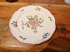 Assiette Vieux Saint-Amand  décor floral