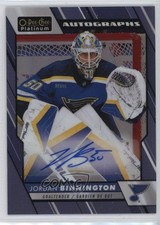 2023-24 O-Pee-Chee Platinum Blue Rainbow Auto Jordan Binnington #BA-JB Auto
