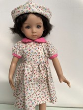 robe et chapeau pour poupée