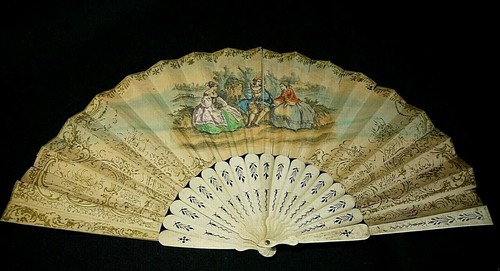 Eventail papier xix - os,
