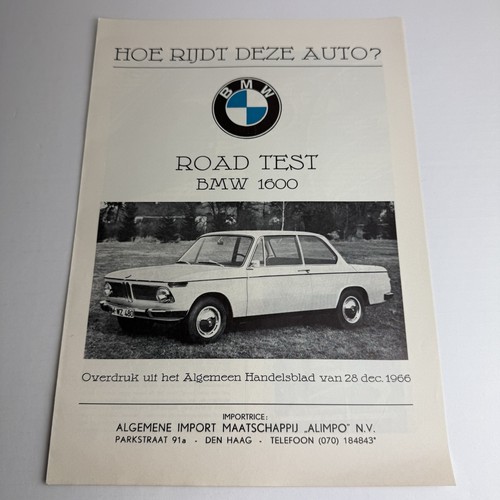 Bmw 1600 road - /, dépliant