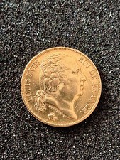 20 franc or Louis XVIII 1819 A