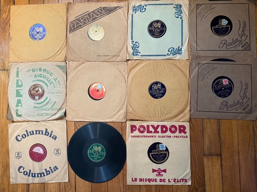 Lot disques tours - 78,