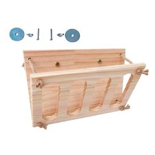 Support D'Herbe pour Lapin, Mangeoire à Foin en Bois, Petite Cage pour Anim8286