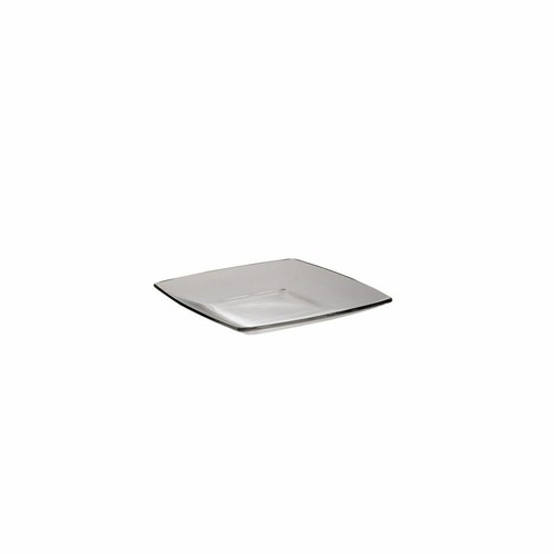 Assiette carrée verre - assiette, en