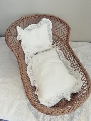 Ancien couffin osier - couffin, en