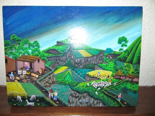 Tableau art naif equatorien - equatorien,