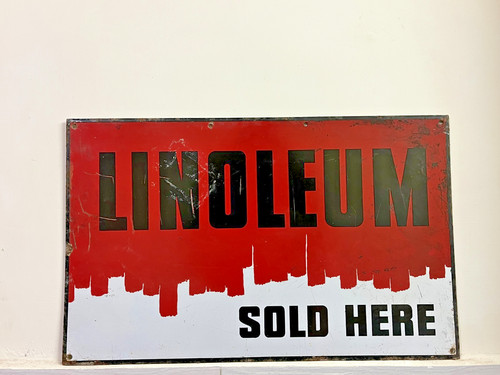 Vintage ancien linoléum - ancien, vendu