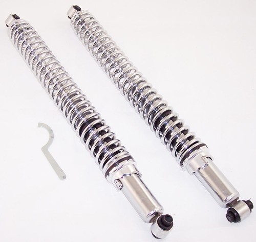 Chrome coil over shocks - coil, 22"