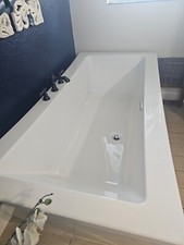 BEAUTIFUL-  OVE Decor  jacuzzi bathtub jet spa white acrylic rectangle 