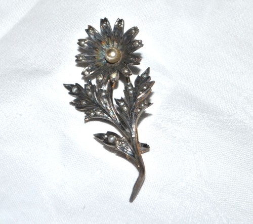 Broche art nouveau - broche, fleur