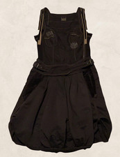 Robe salopette marron Velours