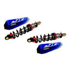 Couvre amortisseurs bleu blanc