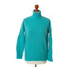 Pull femme VALENTINO RAMA turquoise 100% cachemire taille XS 13041