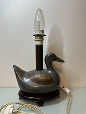 Duck Tin & Brass Early 20th Century Laying / Office Lamp