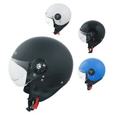 Motorcycle Scooter Helmet Jet Demi Approved ECE 22-06 Avio Visor