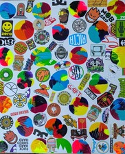 Peinture abstraite contemporaine signée sur toile.