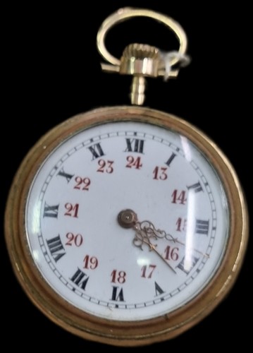 Montre gousset 3cm plaqué - a,