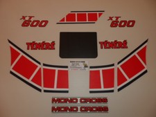 XTZ 600 TENERE 1983 TYPE 34L YAMAHA KIT D'EMBLÈMES COMPATIBLE/ DECAL/AUFKLEBER