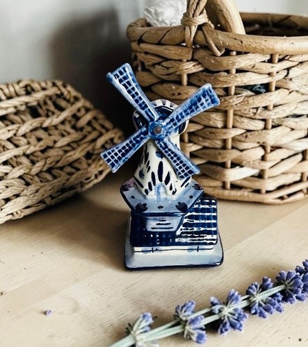 Moulin hollandais delft blue - moulin,