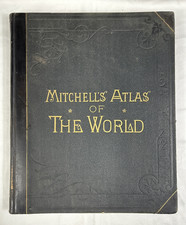 Antique Mitchell’s General Atlas of The World-1888