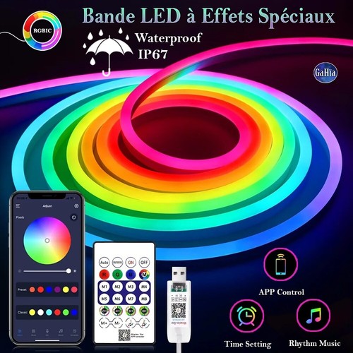 Bande led rgb ruban - rgb+ic, néon