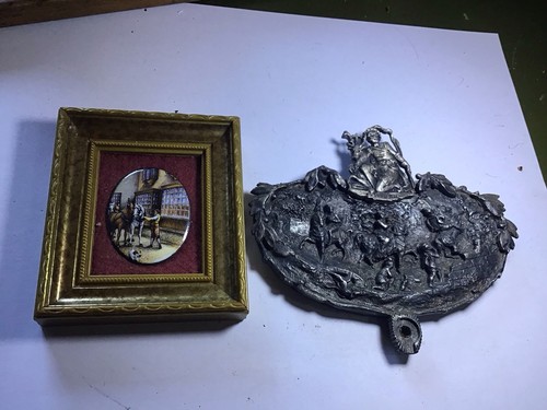 Médaillon ovale ancien - ovale, en
