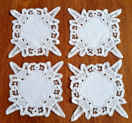 Napperons anciens coton - anciens, en