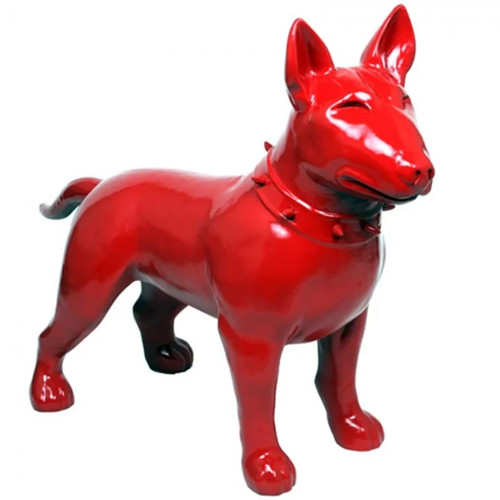 Statue chien bull terrier - bull,