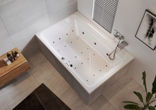 Baignoire rectangulaire RIHO Castello, avec système Joy, 2 places, 180 x 120 ...