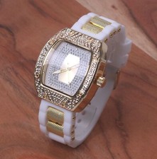 Men's Iced Luxury Bezel Silicone Band GP Montres Carlos Watch