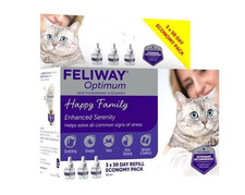FELIWAY Optimum Pack de 3 recharges Anti Stress Calmant - 3 X 48 ml