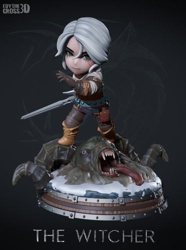 Chibi ciri the witcher - chibi,
