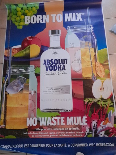 Affiche absolut vodka born - ☆,