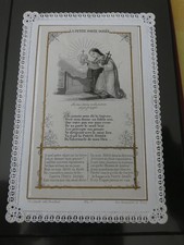 image pieuse canivet dentelle