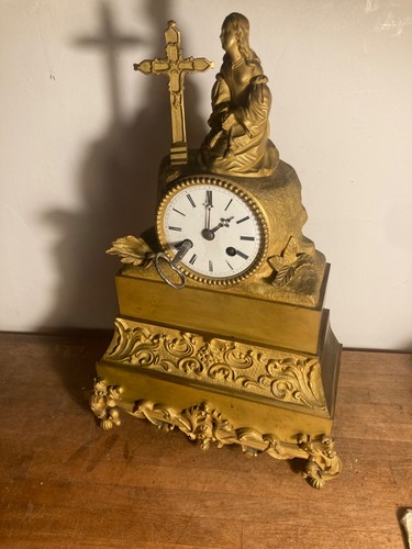 Pendule bronze belle dorure - belle, la