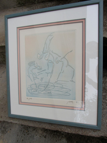 Gravure estampe alain - estampe,
