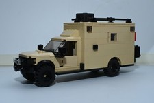 Offroad Camper Truck 4x4 Overland Tan Model Built compatible with LEGO® Bricks