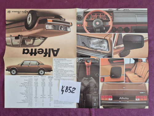 4852 alfa romeo - alfa, alfetta