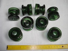 Isolateurs anciens en verre