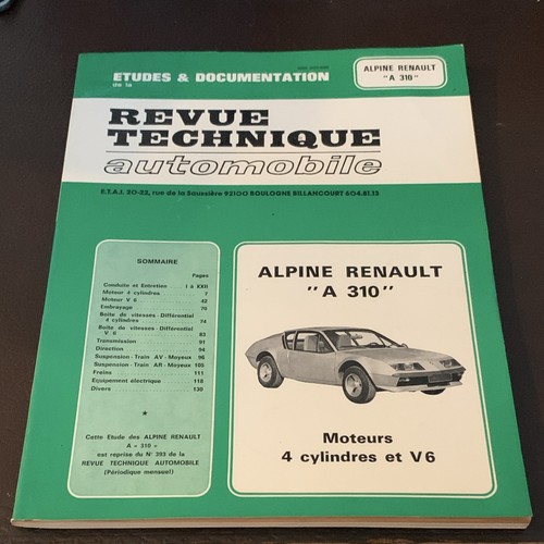 Revue technique automobile rta - technique,